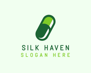 Organic Medical Pill  logo design