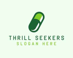 Organic Medical Pill  logo design