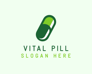 Pill - Organic Medical Pill logo design