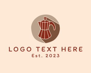 Espresso Machine - Retro Coffee Maker logo design