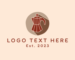 Latte - Retro Coffee Maker logo design