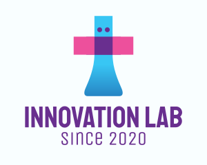 Medical Laboratory Flask logo design