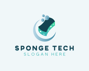 Sponge - Bubble Sponge Cleaning logo design