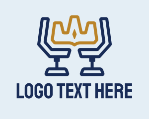 Lounge - Crown Industrial Chair logo design