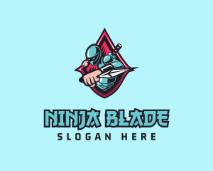 Ninja Kunai Emblem logo design