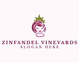 Winery Bar Queen logo design