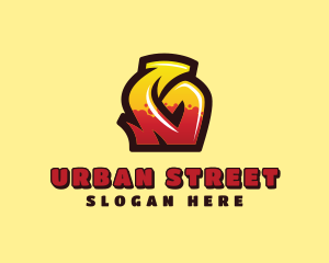 Street - Street Art Letter G logo design