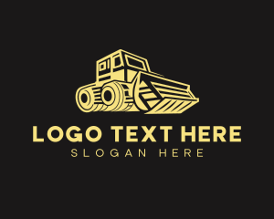 Heavy Machinery - Skid Steer Contractor Machinery logo design