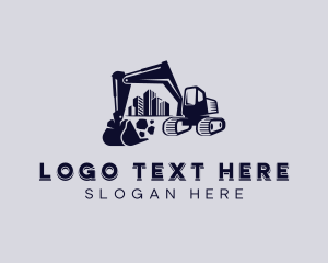 Engineer - Industrial Mining Excavator logo design
