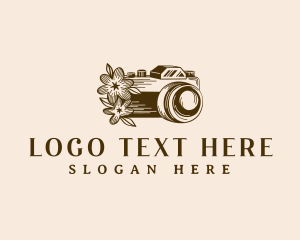 Blog - Camera Floral Photoshoot logo design