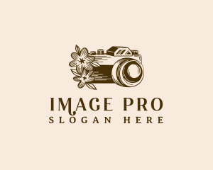 Imaging - Camera Floral Photoshoot logo design