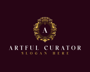 Elegant Flower Crest logo design