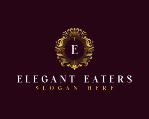 Elegant Flower Crest logo design