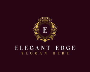 Elegant Flower Crest logo design