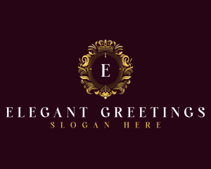 Elegant Flower Crest logo design