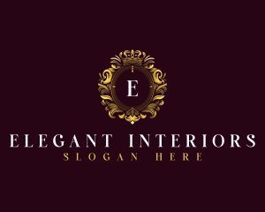 Elegant Flower Crest logo design