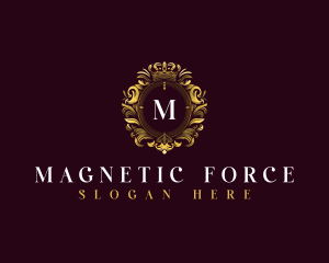 Elegant Flower Crest logo design