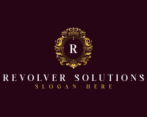 Elegant Flower Crest logo design