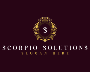 Elegant Flower Crest logo design