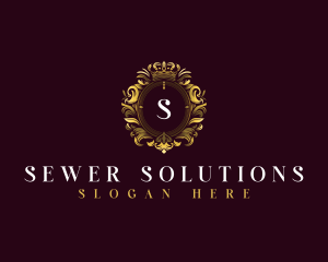 Elegant Flower Crest logo design