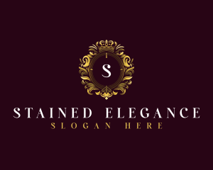 Elegant Flower Crest logo design