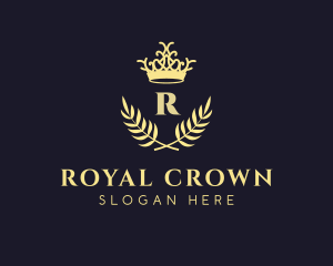 Crown - Crown Wreath Lettermark logo design