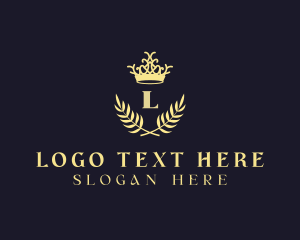 Luxury - Crown Wreath Lettermark logo design