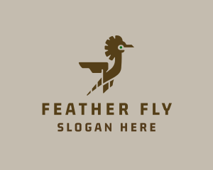 Flying Robot Bird  logo design