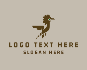 Robot - Flying Robot Bird logo design