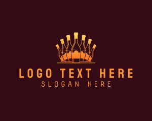 Booze - Bottle Bar Beverage logo design