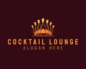 Bottle Bar Beverage logo design