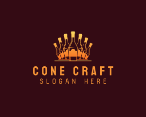 Bottle Bar Beverage logo design