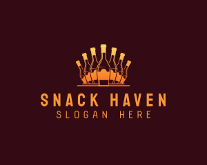 Bottle Bar Beverage logo design