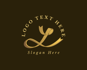 Elegant Fashion Ribbon Logo