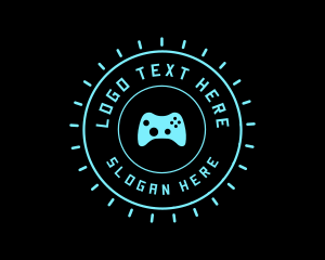 Cyber Game - Gaming Joystick Console logo design