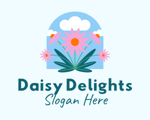 Daisy - Garden Daisy Flowers logo design