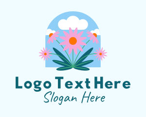 Landscape Designer - Garden Daisy Flowers logo design