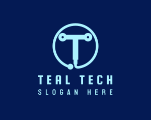 Tech Circuit Welder Tool logo design