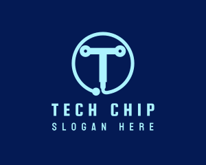 Tech Circuit Welder Tool logo design