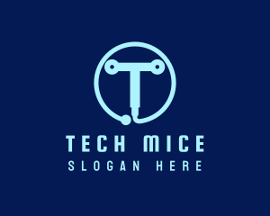 Tech Circuit Welder Tool logo design