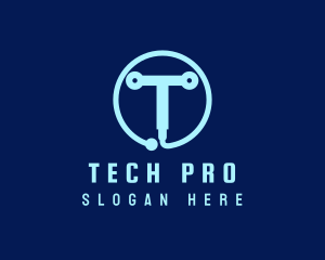 Tech Circuit Welder Tool logo design