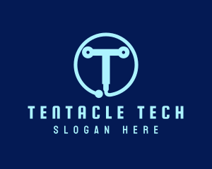 Tech Circuit Welder Tool logo design