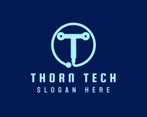 Tech Circuit Welder Tool logo design