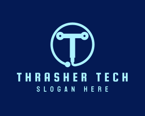 Tech Circuit Welder Tool logo design