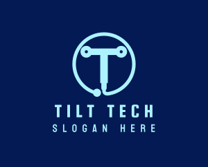 Tech Circuit Welder Tool logo design