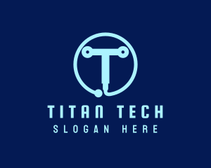 Tech Circuit Welder Tool logo design