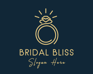 Bride - Yellow Diamond Ring logo design