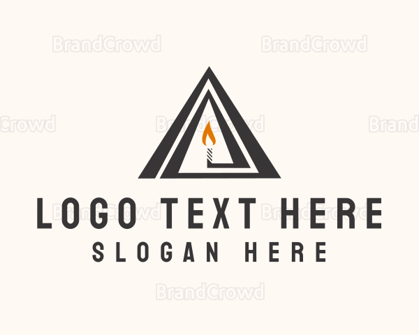 Black Triangle Candle Logo