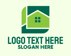 Green Home Property logo design