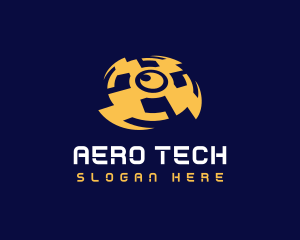 Drone Camera Tech logo design